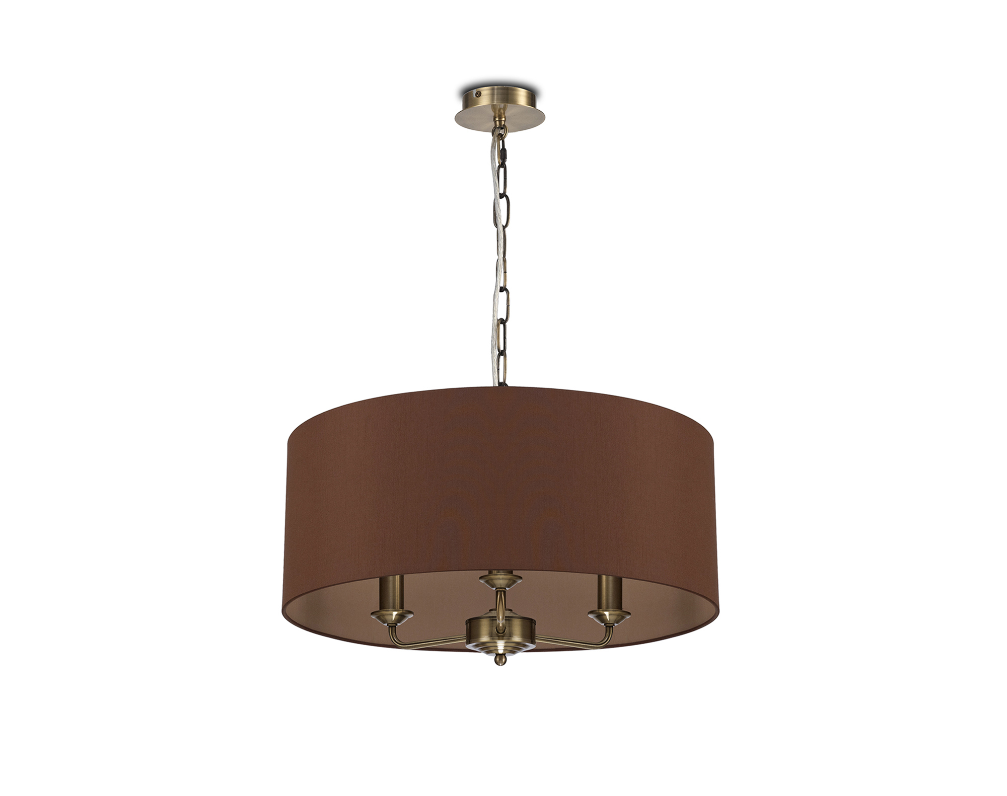 Banyan 50cm 3 Light Pendant Antique Brass, Raw Cocoa/Grecian Bronze DK0051  Deco Banyan